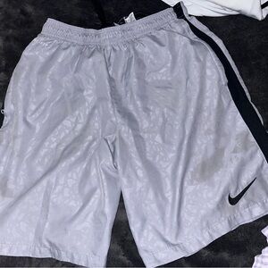 Nike gray soccer shorts size L